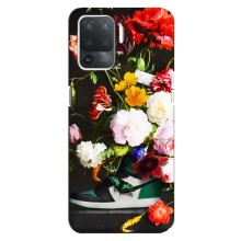 Бренднові Чохли для OPPO Reno 5 Lite - (PREMIUMPrint) – Nike цветы