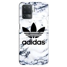 Чохли Адидас для OPPO Reno 5 Lite (AlphaPrint) (Адідас на мраморі)