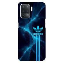 Чохли Адидас для OPPO Reno 5 Lite (AlphaPrint) (Синій Адідас)