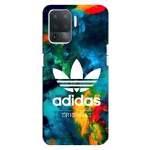 Чохли Адидас для OPPO Reno 5 Lite (AlphaPrint) (Яскравий Адідас)