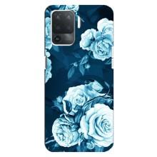 Чехлы (ART) Цветы на OPPO Reno 5 Lite (VPrint) (Блактині бутони)