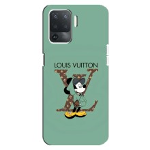 Чохли Луі Вітон для OPPO Reno 5 Lite (AlphaPrint - LOUIS VUITTON) (Міккі Маус LV)