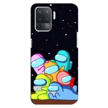 Чохли Амонг Ас для OPPO Reno 5 Lite (AlphaPrint) (Скіни в космосі)