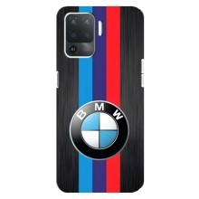 Чохол для OPPO Reno 5 Lite 
				 літерами та цифрами українською: ОППО Рено 5 Лайт - з принтом БМВ (AlphaPrint) (Лого BMW)