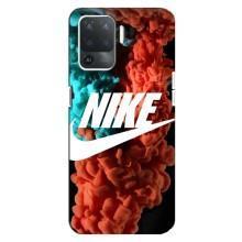 Чохол для OPPO Reno 5 Lite - з принтом Найк (AlphaPrint) (Димчастий найк)