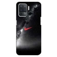Чохол для OPPO Reno 5 Lite - з принтом Найк (AlphaPrint) (Найк червоний)