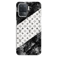 Чехол Стиль Louis Vuitton на OPPO Reno 5 Lite (LV на белом)