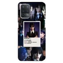 Чехлы Венсдей на OPPO Reno 5 Lite Уэнсдей (AlphaPrint) (коллаж Уэнздей)