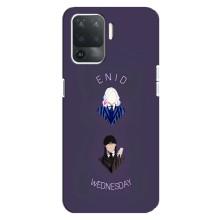 Чехлы Венсдей на OPPO Reno 5 Lite Уэнсдей (AlphaPrint) (Уэнздей и подруга)