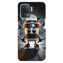 Чохол з мемом Тралалело тралала на OPPO Reno 5 Lite – Капучіно асасіно