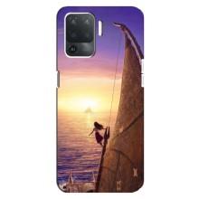Чехол с мультфильмом Моана OPPO Reno 5 Lite (Моана в море)