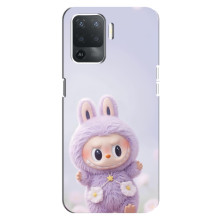 Чехол с принтом Лабубу для OPPO Reno 5 Lite – Фиолетовый Лабубу