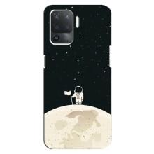 Космічні Чохли для OPPO Reno 5 Lite 
				 літерами та цифрами українською: ОППО Рено 5 Лайт (VPrint) (На місяці)