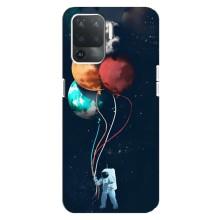 Космічні Чохли для OPPO Reno 5 Lite 
				 літерами та цифрами українською: ОППО Рено 5 Лайт (VPrint) (Планети кульки)