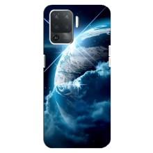 Космічні Чохли для OPPO Reno 5 Lite 
				 літерами та цифрами українською: ОППО Рено 5 Лайт (VPrint) (Земля з космоса)