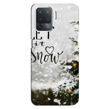 Новорічні, Святкові Чохли для OPPO Reno 5 Lite - 2024 год – Let it snow