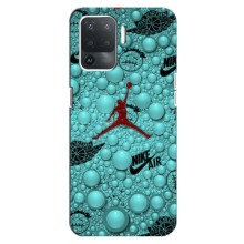 Силиконовый Чехол Nike Air Jordan на Оппо Рено 5 Лайт (Джордан Найк)