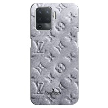 Текстурный Чехол Louis Vuitton для Оппо Рено 5 Лайт (Белый ЛВ)