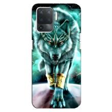 Захисні чохли для OPPO Reno 5 Lite 
				 літерами та цифрами українською: ОППО Рено 5 Лайт (AlphaPrint) (ХІТ продаж) ВОВК (Яскравий вовк)