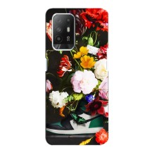 Брендновые Чехлы для Oppo Reno 5z - (PREMIUMPrint) (Nike цветы)