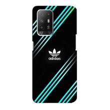 Чохли Адидас для Oppo Reno 5z (AlphaPrint) (Адідас з полосами)