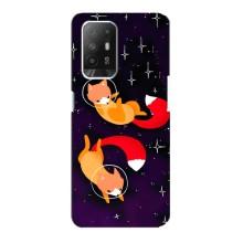 Чохли з картинкою Лисичка для Oppo Reno 5z (VPrint) (Лисички космонавти)