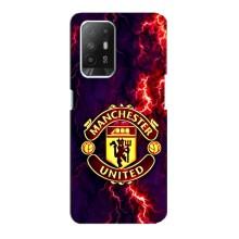 Чохол Манчестер Юнайтед для OPPO Рeнo 5з (AlphaPrint) (вогняний Манчестер)