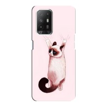 Чохол на OPPO Рeнo 5з з Котиками (VPrint) (Котик падає)