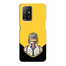 Чеjхол PUBG для OPPO Рeнo 5з (AlphaPrint) (Пабг в шоломі)