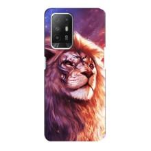 Чохол з картинкою ЛЕВ для Oppo Reno 5z (VPrint) (Красочний Лев)