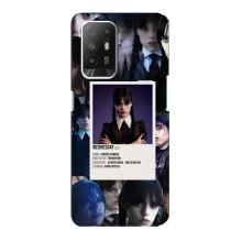 Чехлы Венсдей на Oppo Reno 5z Уэнсдей (AlphaPrint) (коллаж Уэнздей)