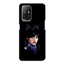 Чехлы Венсдей на Oppo Reno 5z Уэнсдей (AlphaPrint) (серьезная Уэнздей)