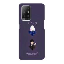 Чехлы Венсдей на Oppo Reno 5z Уэнсдей (AlphaPrint) (Уэнздей и подруга)