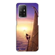 Чехол с мультфильмом Моана Oppo Reno 5z (Моана в море)