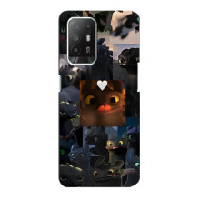 Чехол как приручить дракона на Oppo Reno 5z (Дракон коллаж)