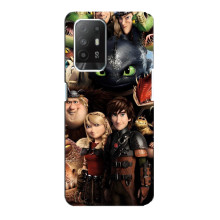 Чехол как приручить дракона на Oppo Reno 5z (Персонажи дракона)