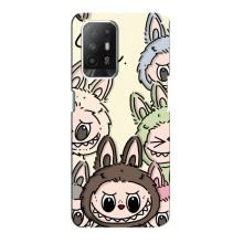 Чехол с Лабубу на Oppo Reno 5z – Коллаж Лабубу