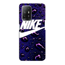 Чохол з логтипом Найк на Oppo Reno 5z (Найк на фіолетовому)