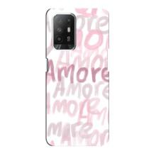 Чехол с розовым рисунком для Oppo Reno 5z – Любовь