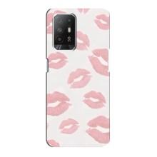Чехол с розовым рисунком для Oppo Reno 5z – Розовые губы