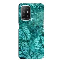 Мраморний чехол на Oppo Reno 5z (VPrint) (Зелений мрамор)