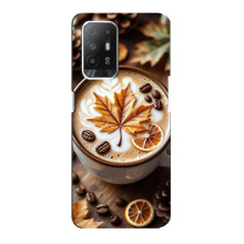Чехол с уникальным дизайном «Осень с кофе» для Oppo Reno 5z – Пряный кофе