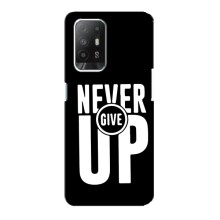 Силиконовый Чехол на Oppo Reno 5z с картинкой Nike – Never Give UP