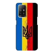 Украинские Чехлы для Oppo Reno 5z с картинкой УПА (AlphaPrint) (Прапор УПА)