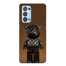 Чехлы для Oppo Reno6 Pro Plus 5G - Bearbrick Louis Vuitton (PREMIUMPrint)