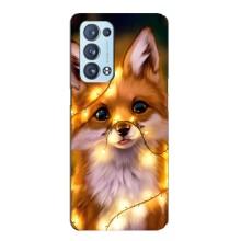 Чохли з картинкою Лисичка для Oppo Reno6 Pro Plus 5G (VPrint) (Лисичка в гірляндах)