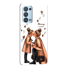 Чохол з друком для Oppo Reno6 Pro Plus 5G - (Мама з дитинкою) (AlphaPrint) (Донька і мама)