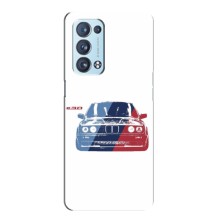 Чохол BMW для OPPO Reno6 Pro Plus 5G . українською . – BMW на білому