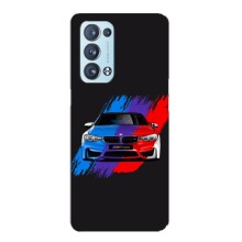 Чохол BMW для OPPO Reno6 Pro Plus 5G . українською . – Кольорова БМВ