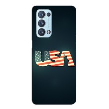 Чехол Флаг USA для Oppo Reno6 Pro Plus 5G (USA)